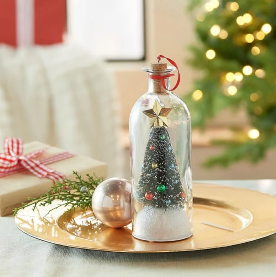 Christmas Tree Message in a Bottle